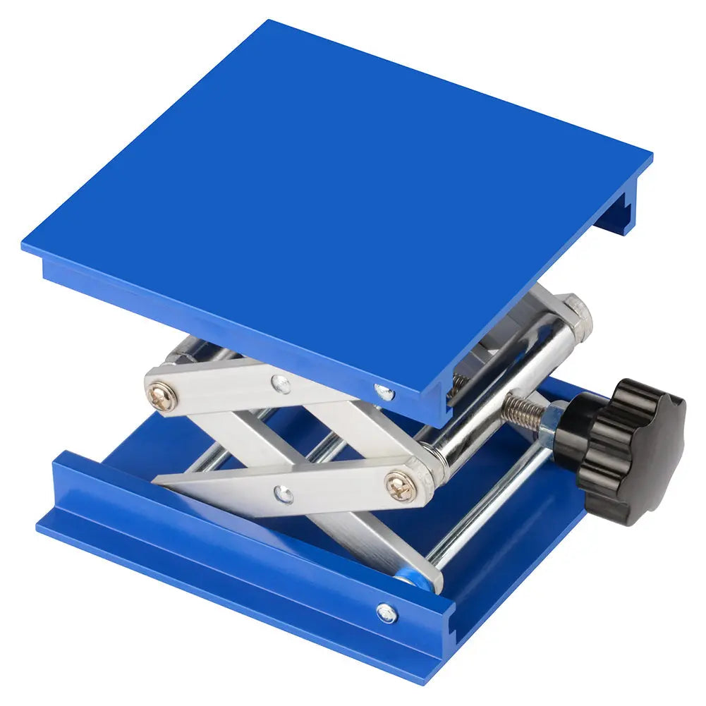 Close-up view showing the precise design and material of StonyLab Lab Scissor Jack