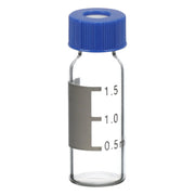 StonyLab Transparent Autosampler Vials with Cap Liners for professional laboratory applications