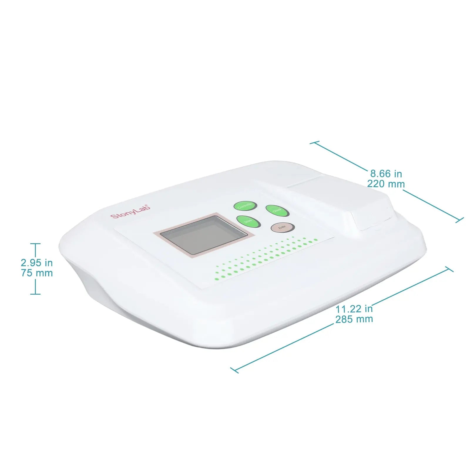 Close-up view showing the precise design and material of StonyLab Bacterial Turbidity Meter