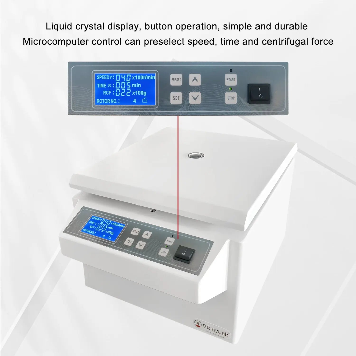 Detailed structural assembly component for StonyLab Benchtop Low-Speed Centrifuge