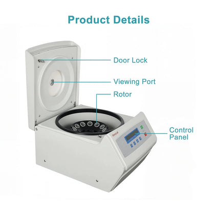 Benchtop low-speed centrifuge up to 4000 rpm 2250 × g with compatible 5–50 ml tube rotor for laboratory sample separation StonyLab