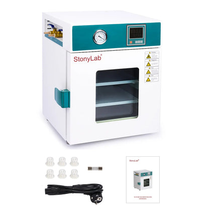 Benchtop Vacuum Drying Oven, 24-214 L, RT-250°C, 133 Pa Oven-Vacuum Drying