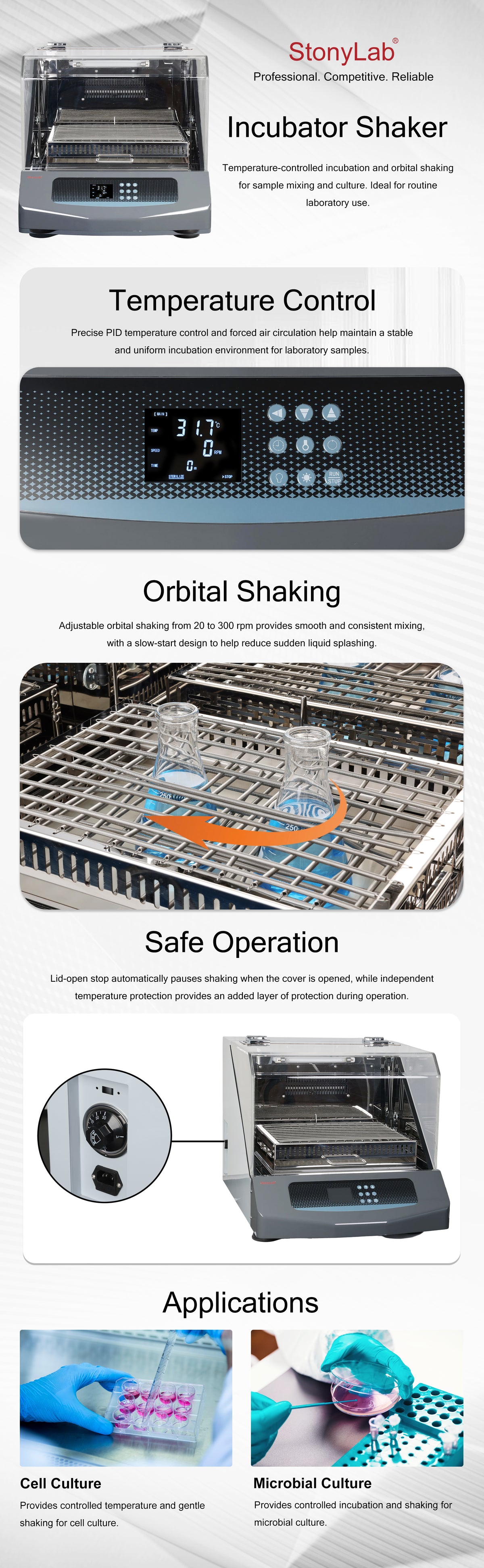 Benchtop Incubator Shaker Description