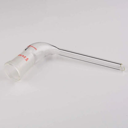 Bent Distillation Adapter with 100 mm Tapered Drip Tube, 105 Degree Adapters - Distilling