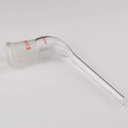 Bent Distillation Adapter with 100 mm Tapered Drip Tube, 105 Degree Adapters - Distilling