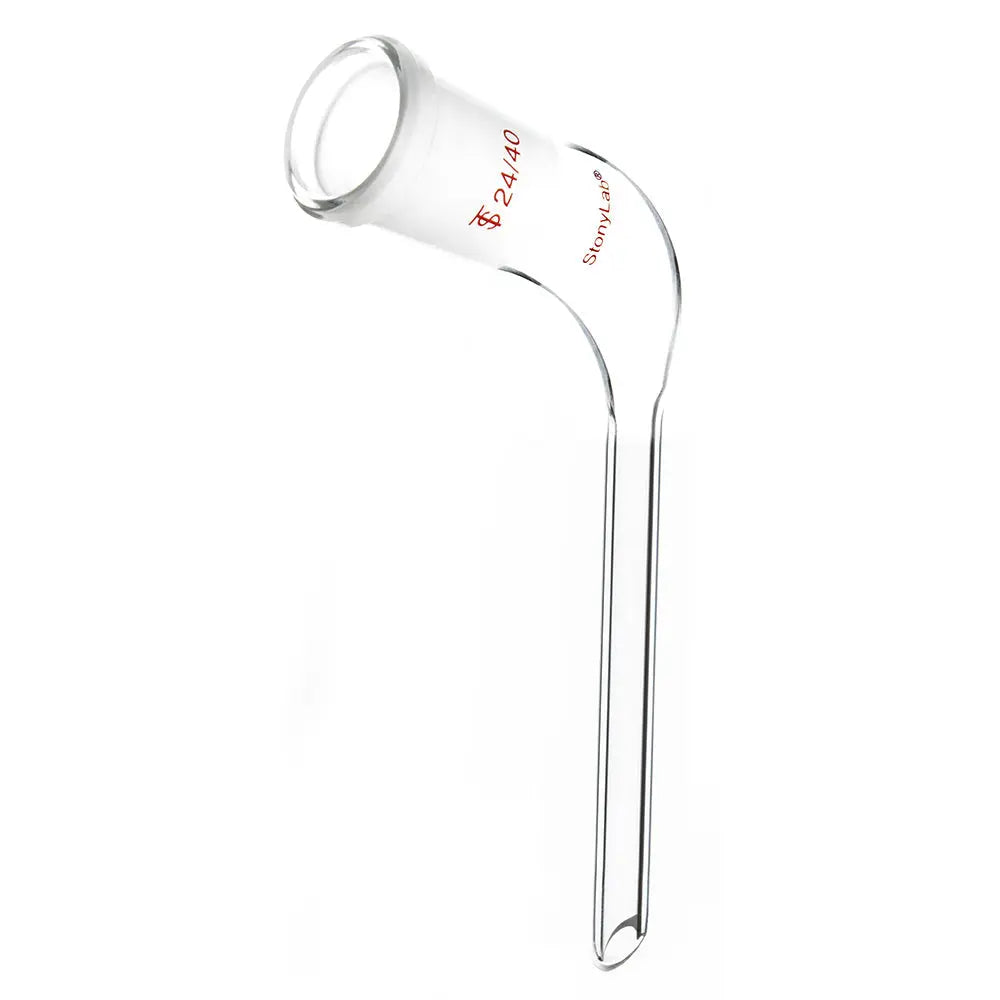 StonyLab Bent Distillation Adapter with 100 mm Tapered Drip Tube for professional laboratory applications