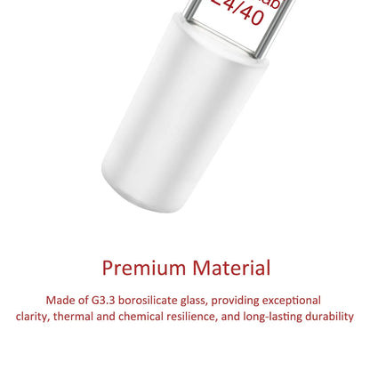 Bent Inlet Adapter With Male Joint and 10 mm Hose Connection Adapters-Inlets/Thermometer