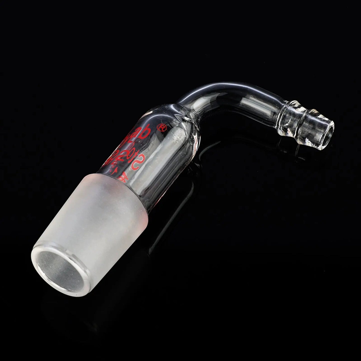 Bent Inlet Adapter With Male Joint and 10 mm Hose Connection Adapters-Inlets/Thermometer