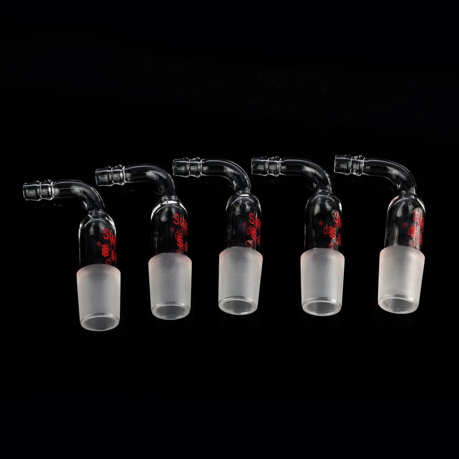 Bent Inlet Adapter With Male Joint and 10 mm Hose Connection Adapters-Inlets/Thermometer