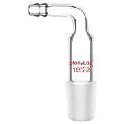 Comprehensive product view and setup components for StonyLab Bent Inlet Adapter with a 10 mm Hose Connection and Male Joint