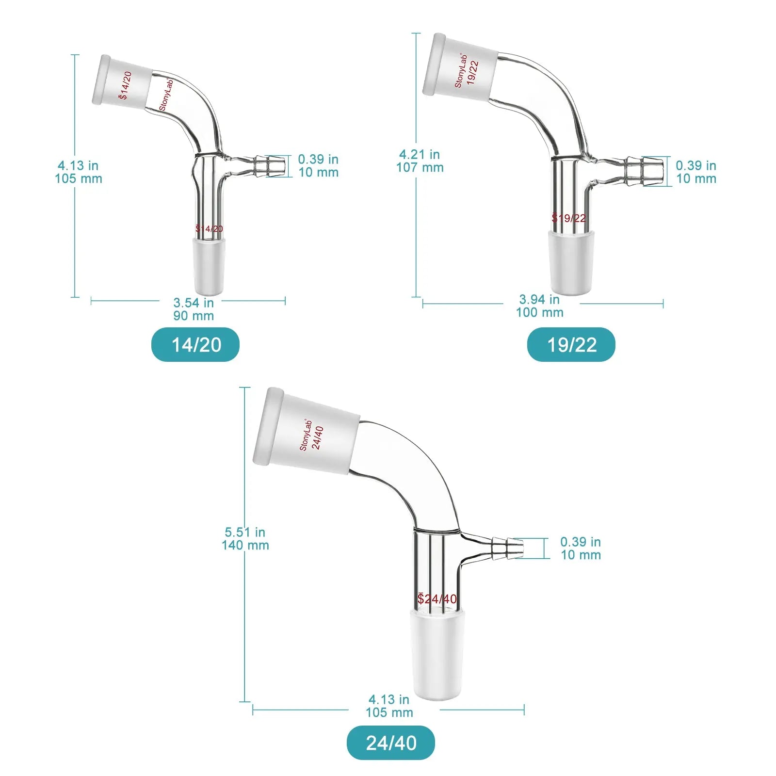 Bent Vacuum Take-Off Adapter Adapters-Vacuum
