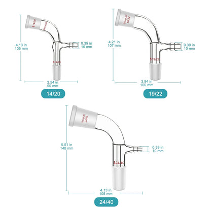 Bent Vacuum Take-Off Adapter Adapters-Vacuum