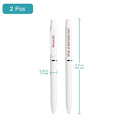 Close-up view showing the precise design and material of StonyLab Black Gel Pens 0.5 mm Fine Tip