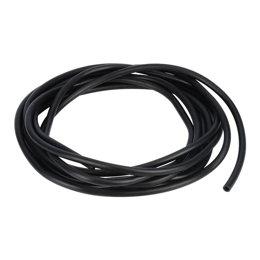 Side view and dimensional layout of the durable StonyLab Black Rubber Tubing