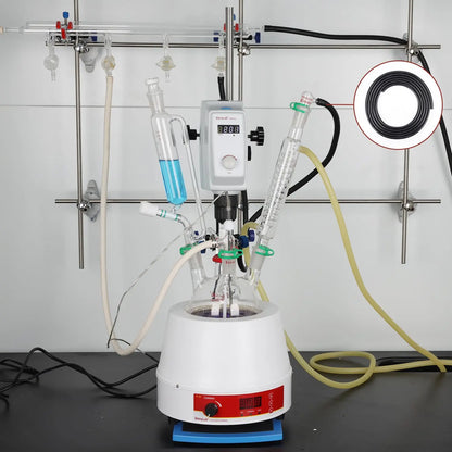 Black Rubber Tubing, 1/4-5/16 in ID x 3/8-15/32 in OD (6-8 mm x 9-12 mm), 1-5 m Tubings-Rubber