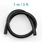 Close-up view showing the precise design and material of StonyLab Black Silicone Tubing