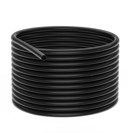 Black Silicone Tubing, 1/4–15/32 in ID × 3/8–5/8 in OD (6–12 mm × 9–16 mm), 1–6 m Tubings