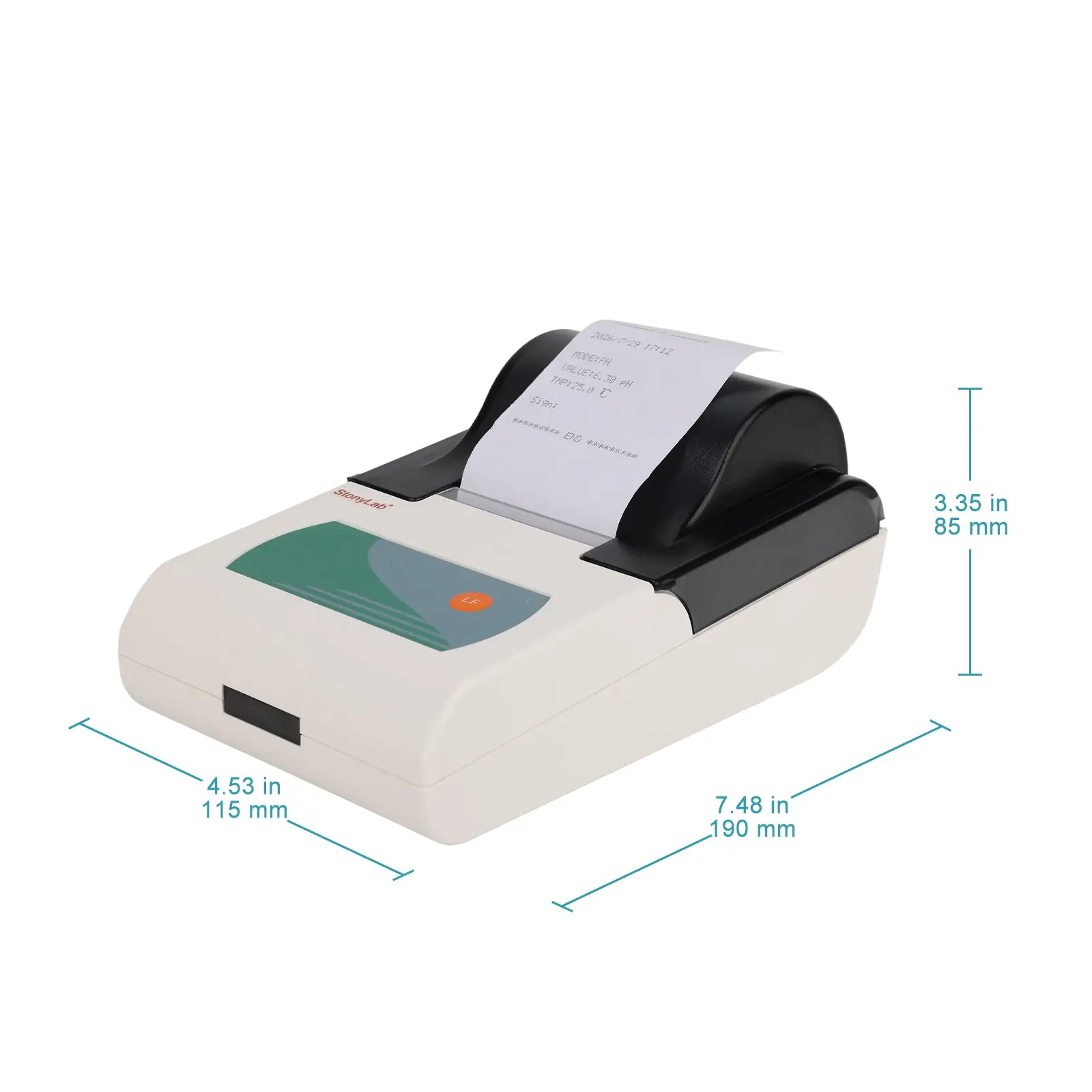 Bluetooth dot matrix printer for StonyLab multi-parameter electrochemical analyzer with 57 mm paper support for laboratory results printing