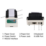 Bluetooth dot matrix printer for StonyLab multi-parameter electrochemical analyzer with 57 mm paper support for laboratory results printing
