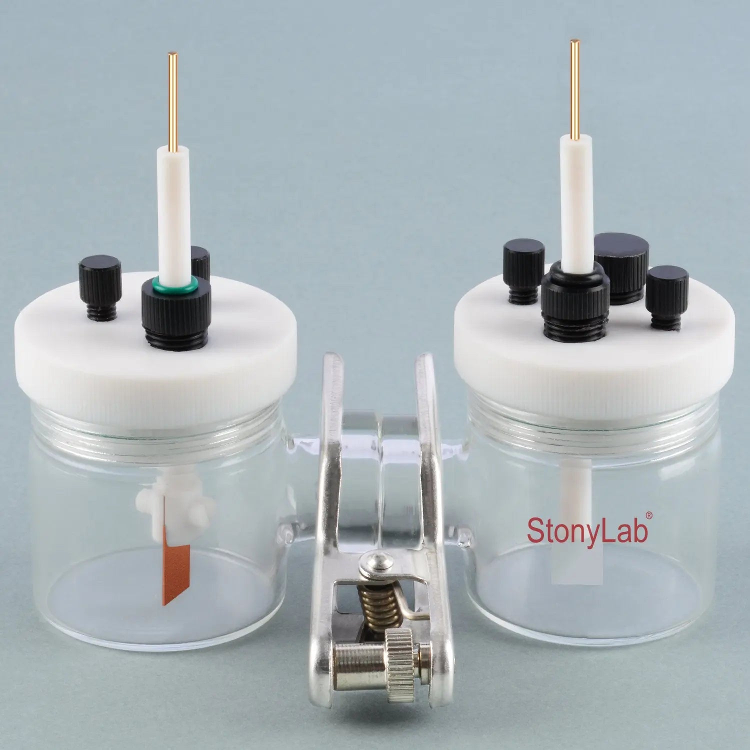 Borosilicate Electrochemical Cell with Double Electrolytic Cell & Lid Electrochemistry Electrolyzer