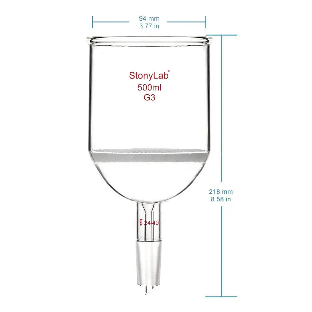 Borosilicate Glass Buchner Filtration Funnel Buchner Funnels 500-ml