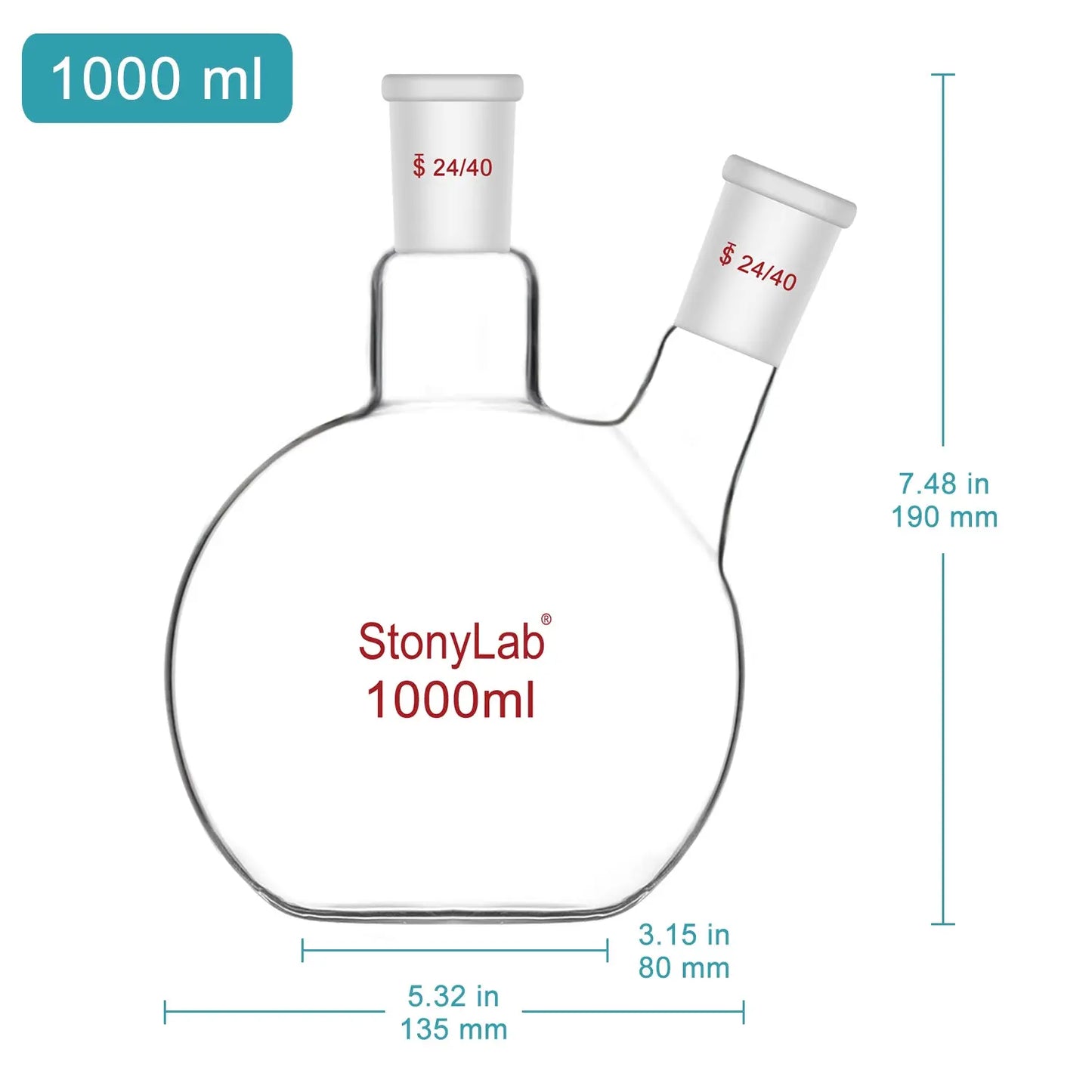 Borosilicate Glass Flat Bottom Boiling Flask Flasks - Flat Bottom