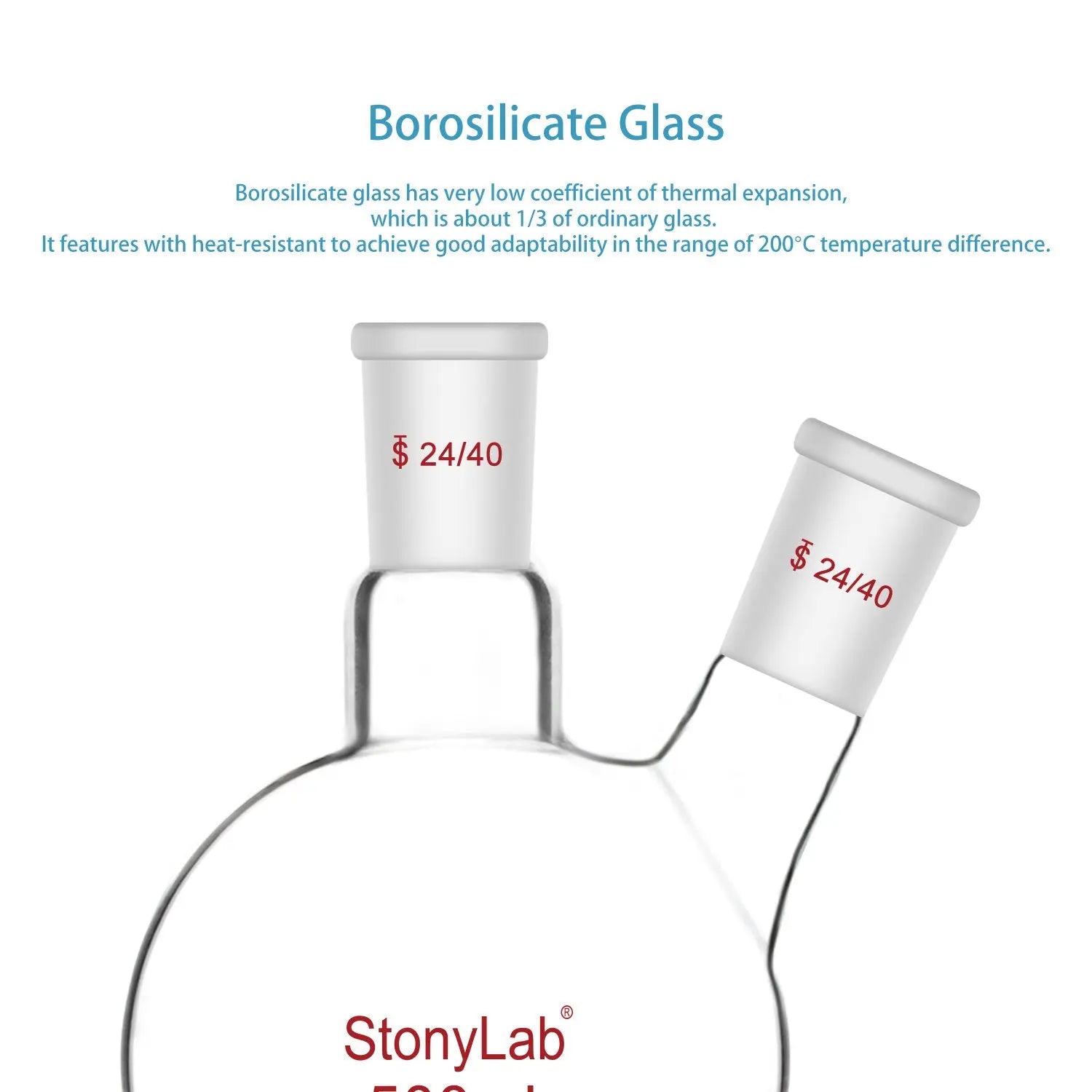 Borosilicate Glass Flat Bottom Boiling Flask Flasks - Flat Bottom