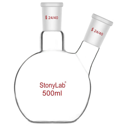 Borosilicate Glass Flat Bottom Boiling Flask Flasks - Flat Bottom 500-ml