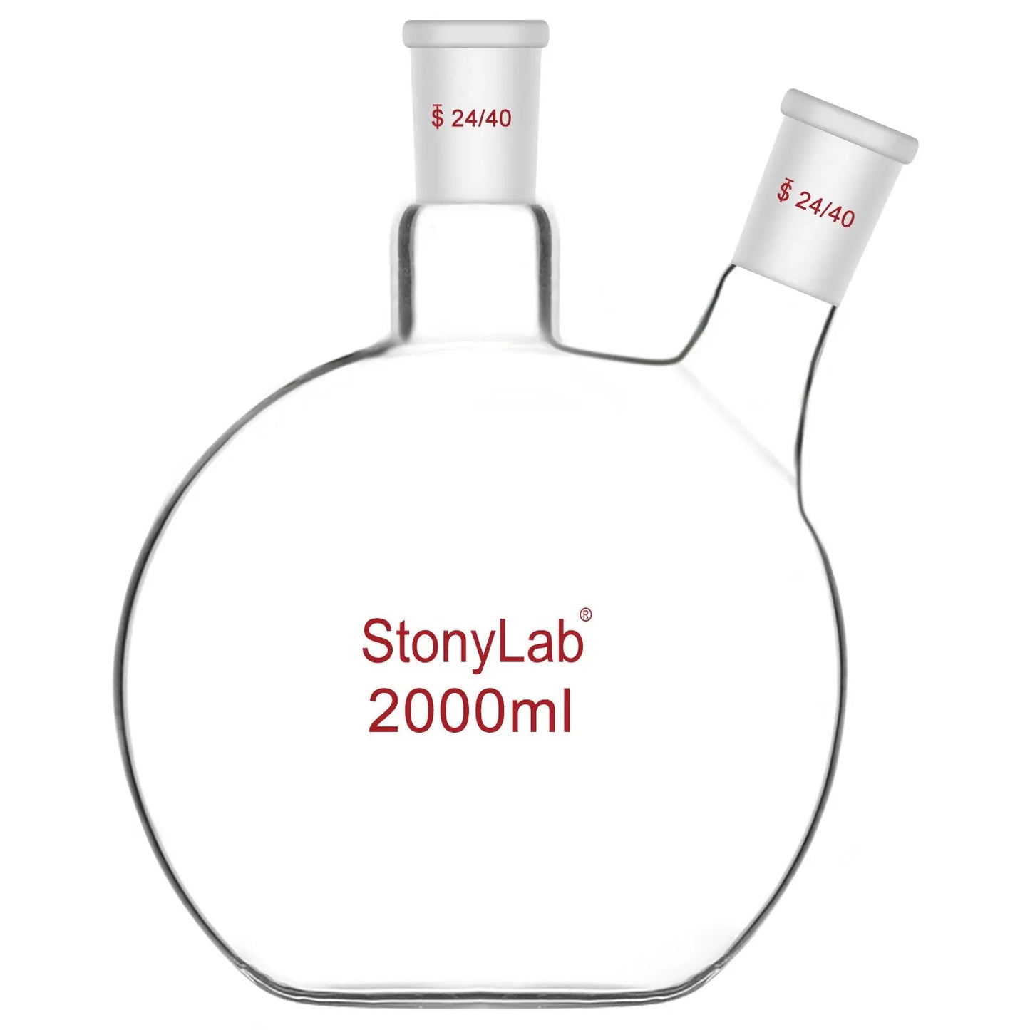 Borosilicate Glass Flat Bottom Boiling Flask Flasks - Flat Bottom 2000-ml