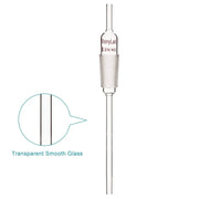 Side view and dimensional layout of the durable StonyLab Borosilicate Glass Inlet Adapter with Extended Lower 8 mm Drip Tube