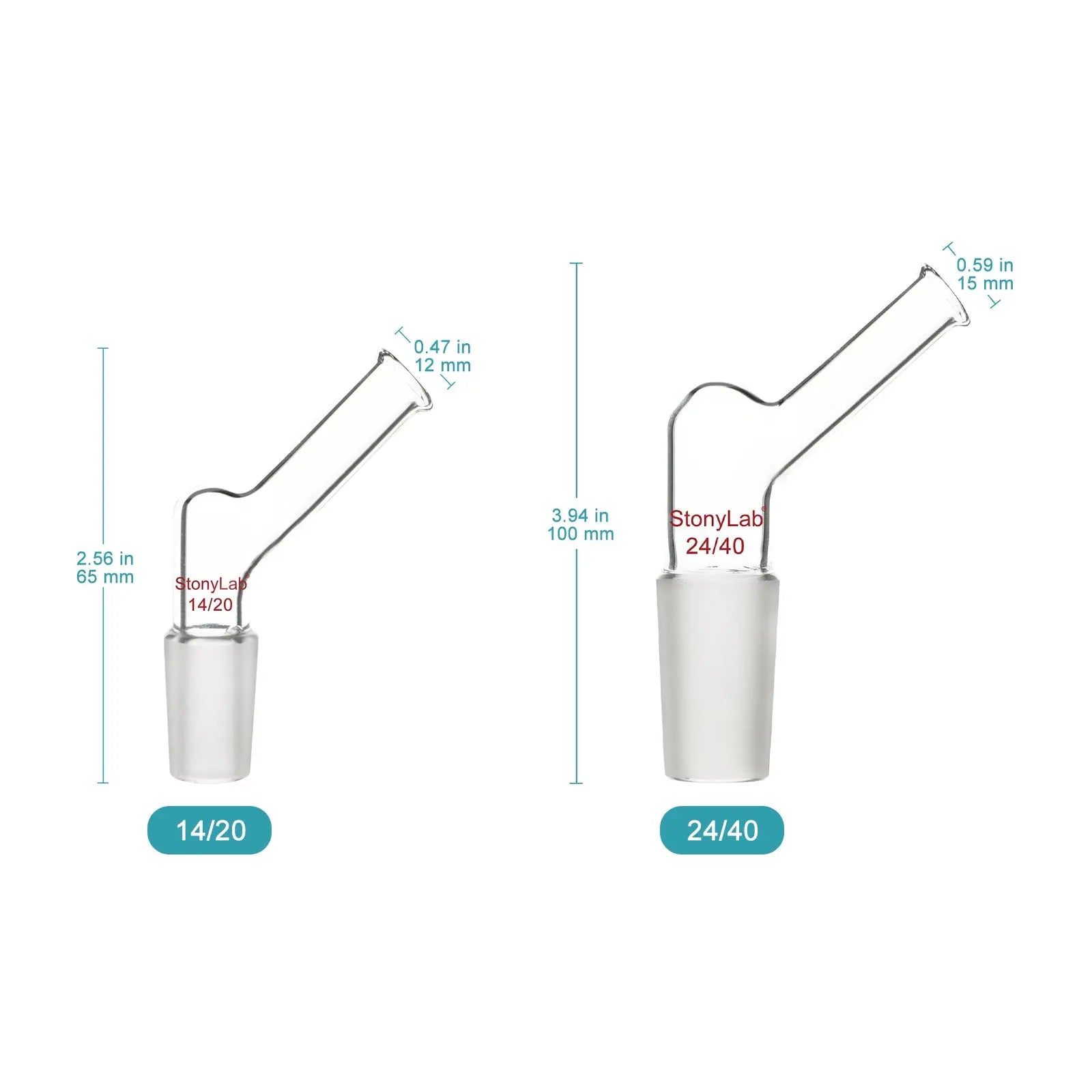 Close-up view showing the precise design and material of StonyLab Pour Out Adapter