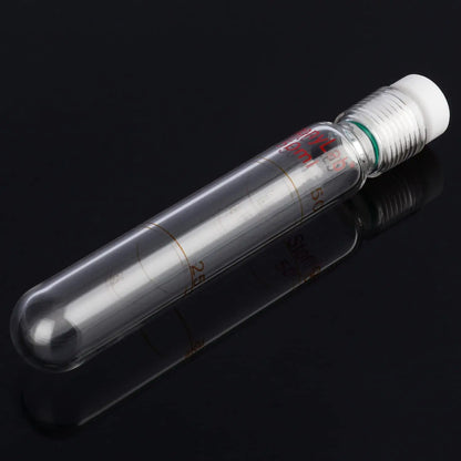 Borosilicate Glass Reusable Graduated Test Tubes with PTFE Screw Cap Tubes & Vials