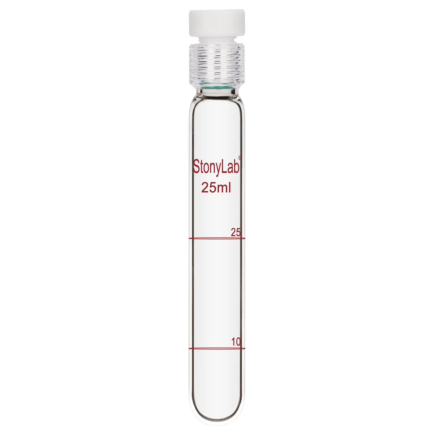 Glass Test Tube, Flat Bottom Tube Graduated Culture Tubes - StonyLab