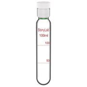 StonyLab Borosilicate Glass Reusable Graduated Test Tubes with PTFE Screw Cap for professional laboratory applications