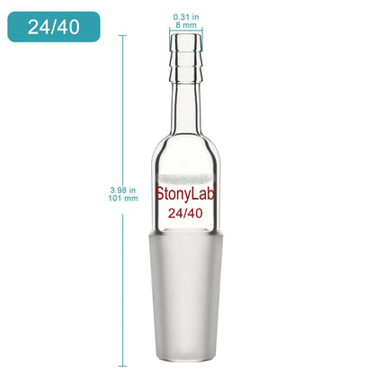 Borosilicate Glass Straight Vacuum Adapter Vacuum Adapters