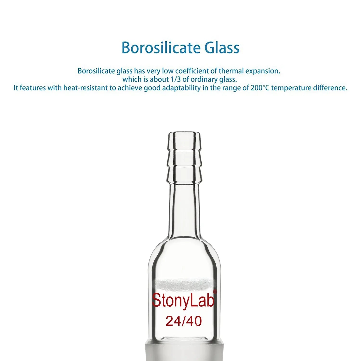 StonyLab Straight Vacuum Adapter with Coarse Frit (80-120 ¦Ìm) heavy duty chemical processing configuration