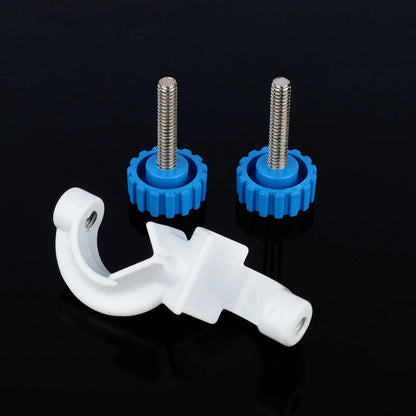 Bosshead Clamp Holder, Black and White Coated, Fits 13–21 mm Rods, 2-Pack Clamps