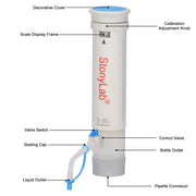 Close-up view showing the precise design and material of StonyLab Bottle Top Dispenser Set