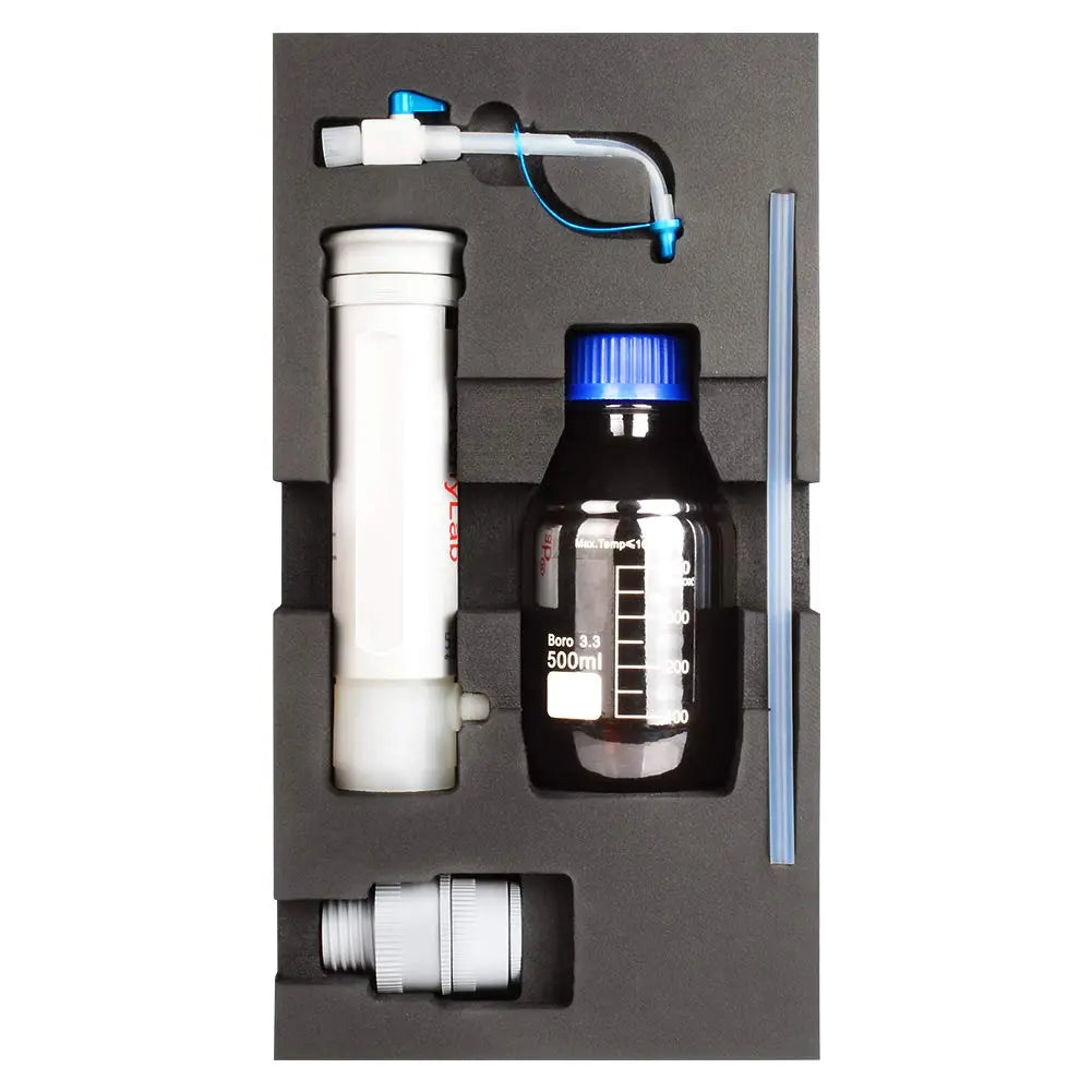 Comprehensive product view and setup components for StonyLab Bottle Top Dispenser Set