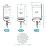 Close-up view showing the precise design and material of StonyLab Buchner Filtering Funnel