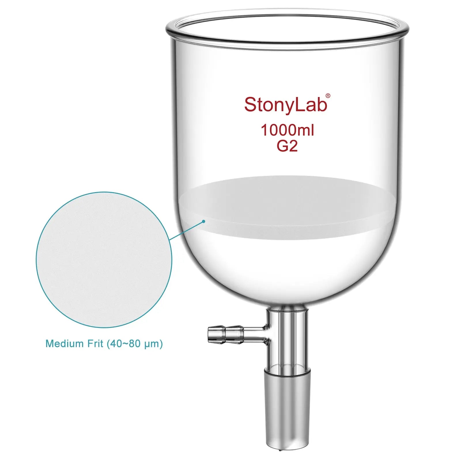 StonyLab Buchner Filtering Funnel heavy duty chemical processing configuration