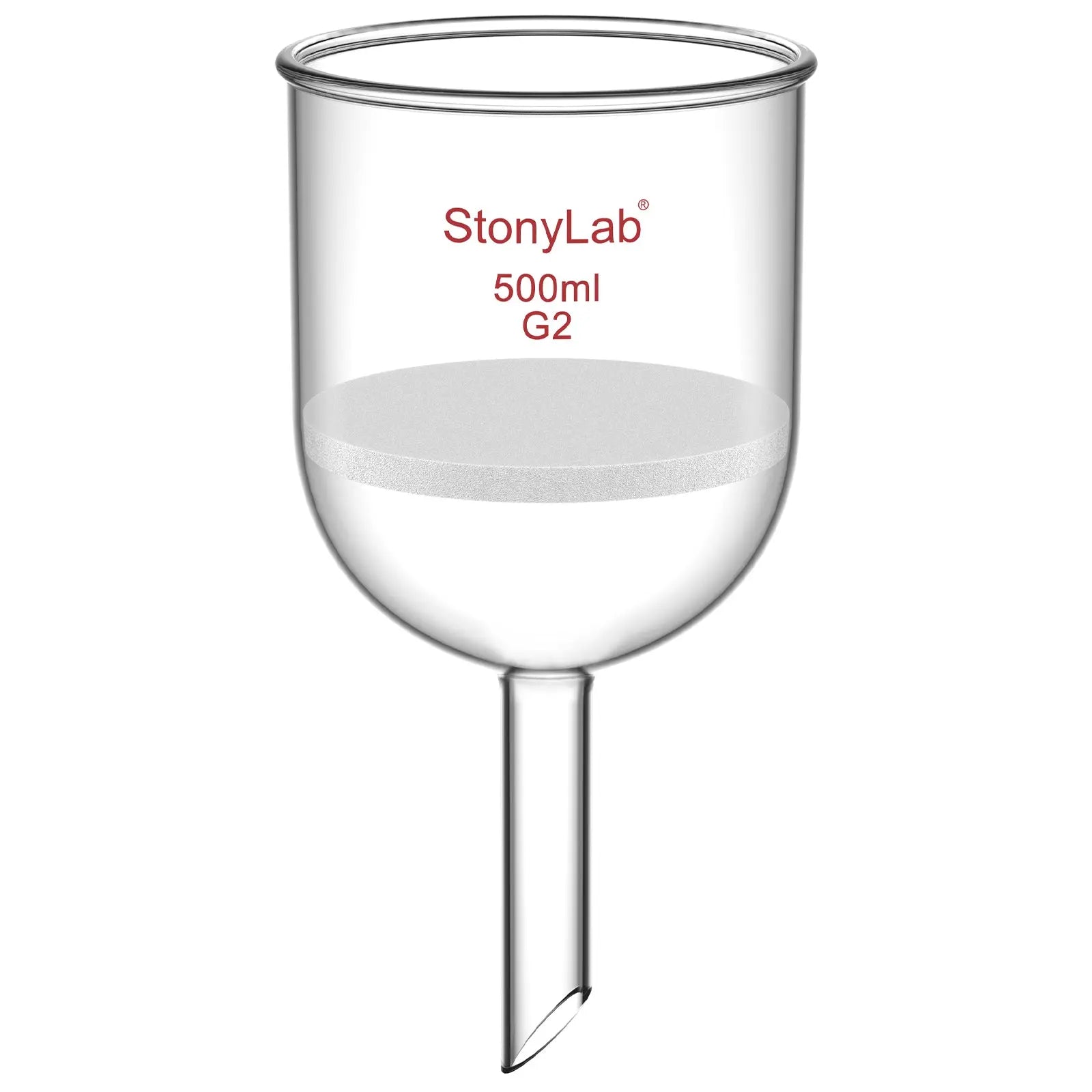 Buchner Filtering Funnel, Medium Frit (40~80 μm), 60-1000 ml Funnels-Buchner