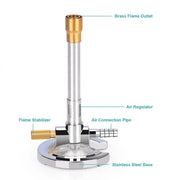 StonyLab Bunsen Burner heavy duty chemical processing configuration
