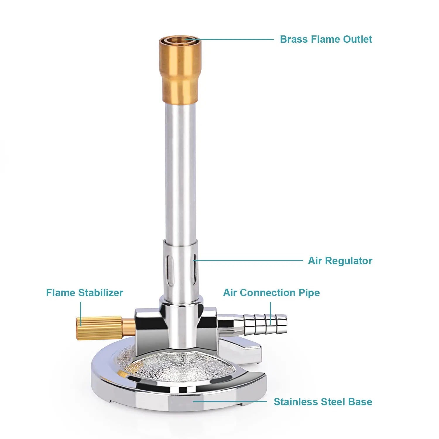 StonyLab Bunsen Burner heavy duty chemical processing configuration