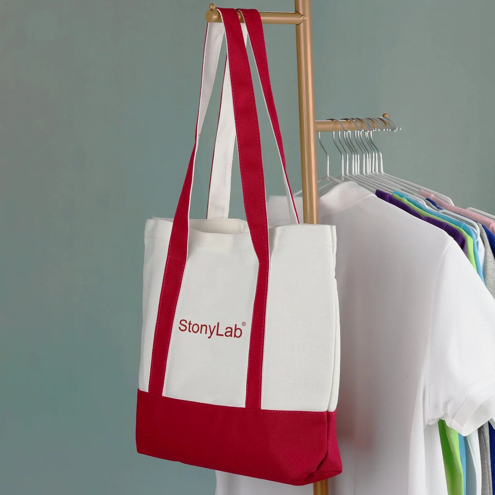 Detailed structural assembly component for StonyLab Canvas Tote Bag