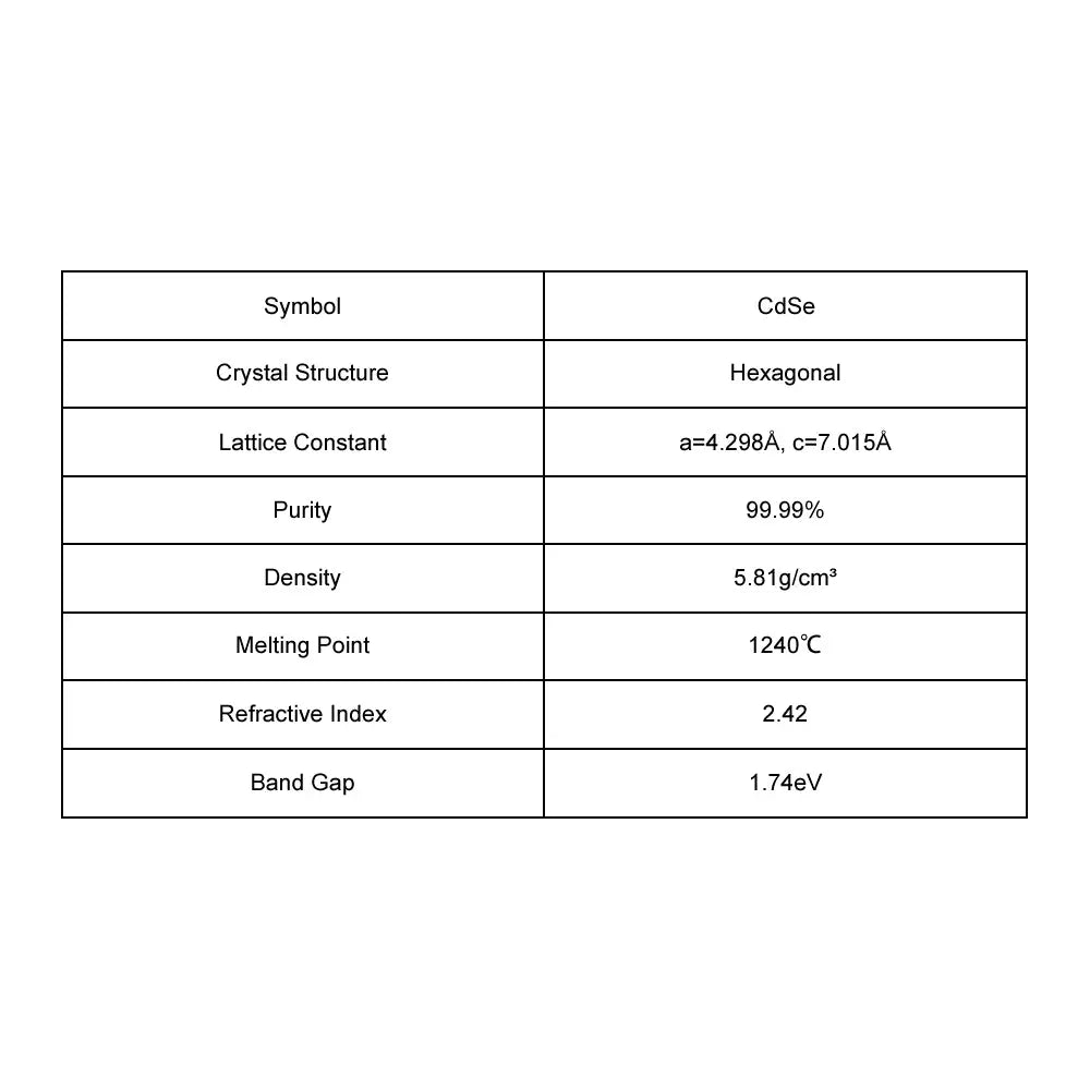 CdSe Single Crystal Substrate CdSe