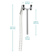 Close-up view showing the precise design and material of StonyLab Chain Clamp Holder