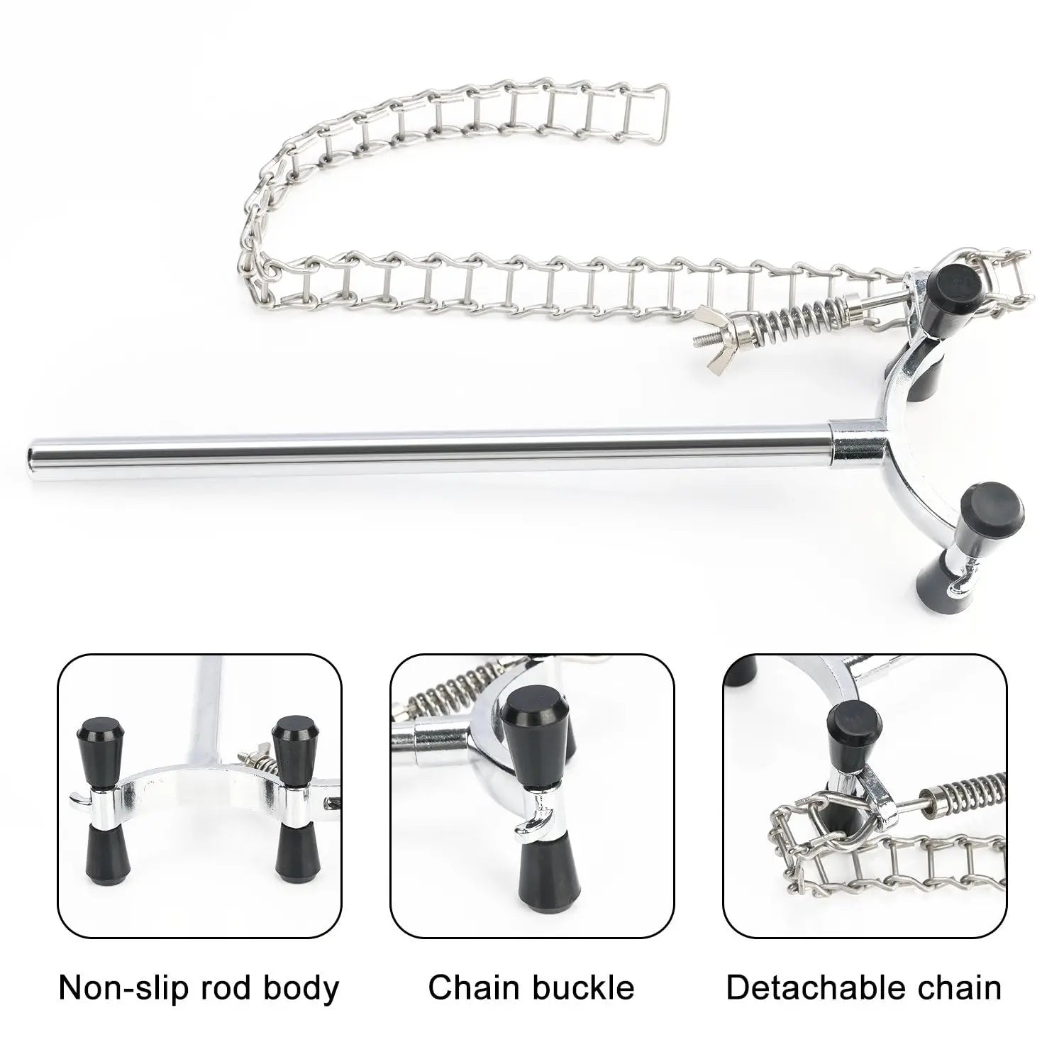 Side view and dimensional layout of the durable StonyLab Chain Clamp Holder