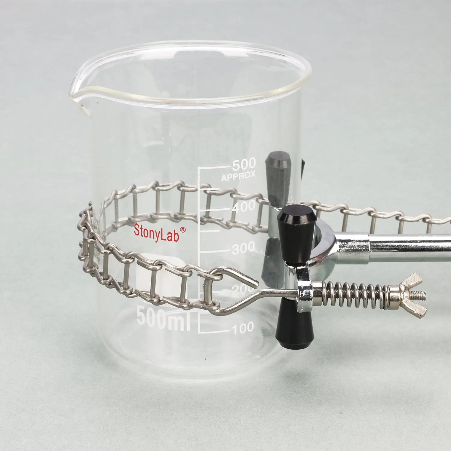 Stainless Steel Laboratory Clamp - Adjustable Grasp - StonyLab
