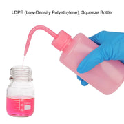 Alternative angle showing underlying build quality of StonyLab LDPE Wash Bottle